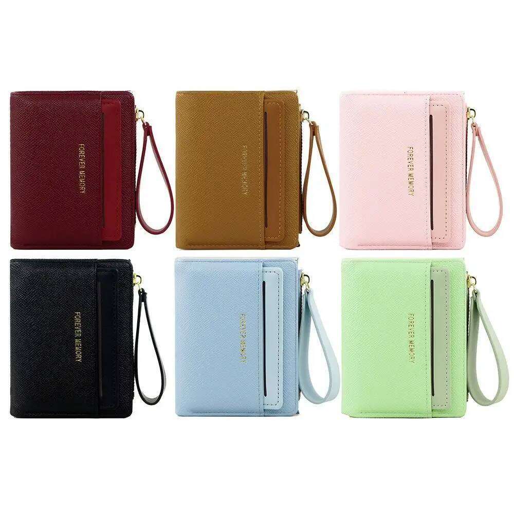 Women's Wallet Clutch Trendy Short Zipper Coin Purse Solid Color Female Wallets Card Holder Y260206
