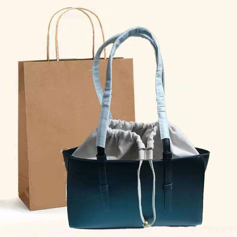 New Fashion Women's Large Capacity Tote Shoulder Bag Leather String Commuting Basket Handbag For Women Vacation Y260204
