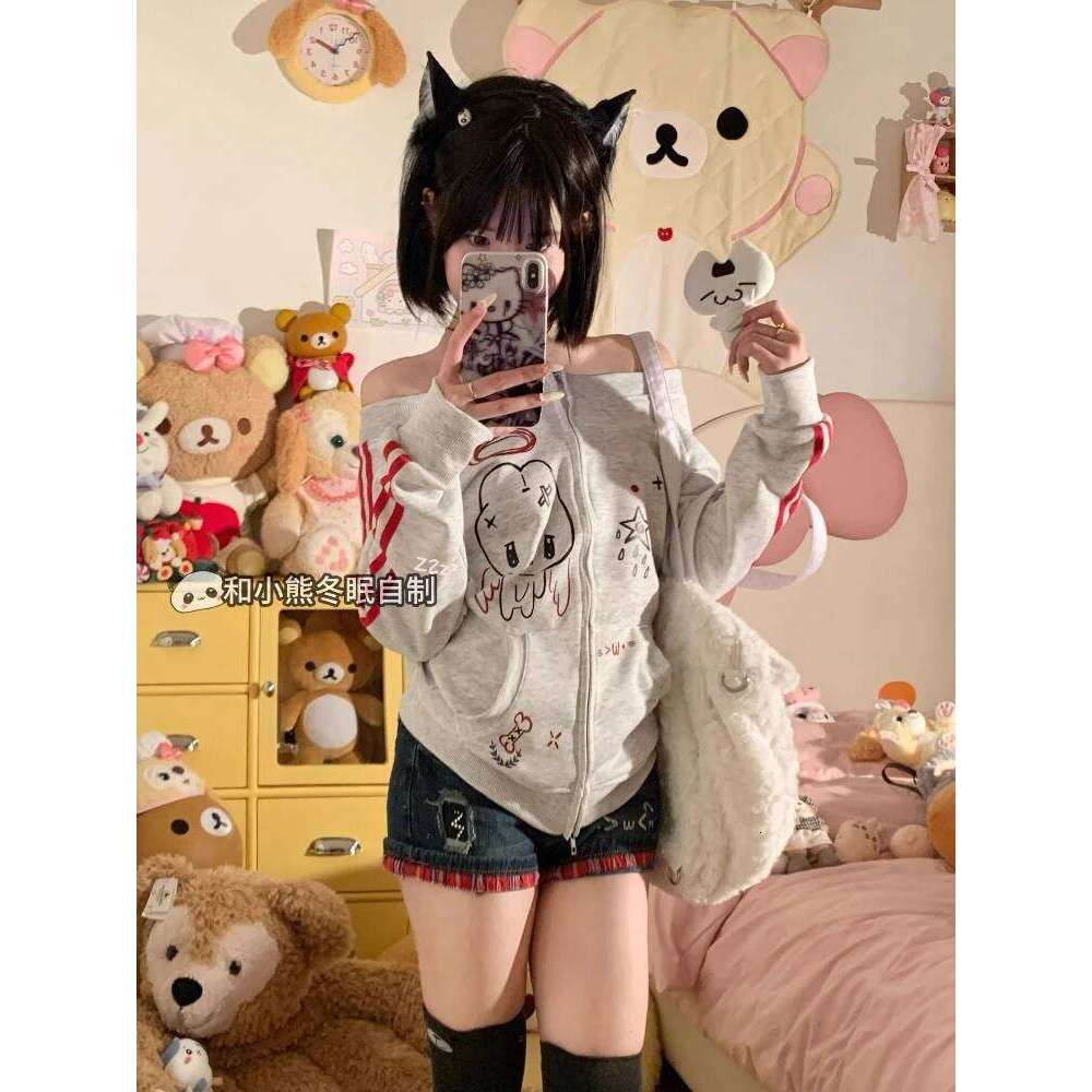 Y2K Aesthetic Retro Low Waisted Denim Shorts Women's Subculture Cute Cat Pattern Jeans Hot Girl 2000s Clubwear Streetwear XJ260206