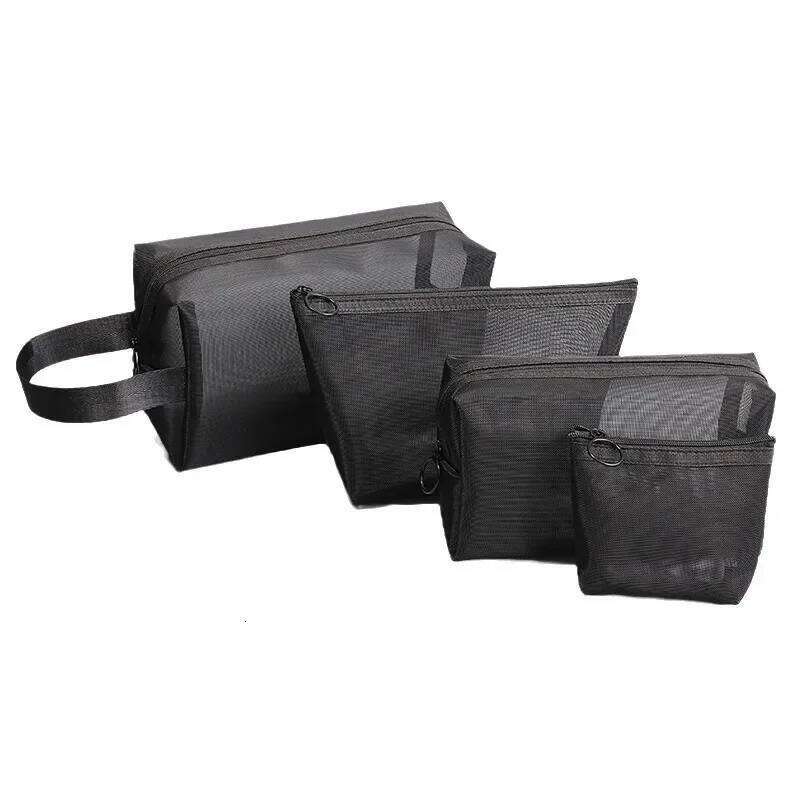 1pcs Translucent Makeup Organizer Kit for Women Heart-Shaped Travel Washing Toiletry Bags Transparent Small Large Cosmetic Pouch Y260206