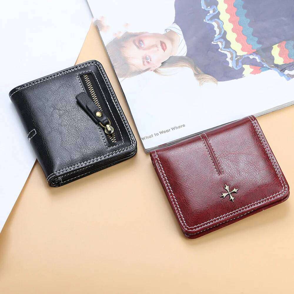 Zipper Mini Women Wallets New Fashion PU Leather Vertical Square Shape Quality Female Purse Card Holder Wallet Coin Purses Y260206