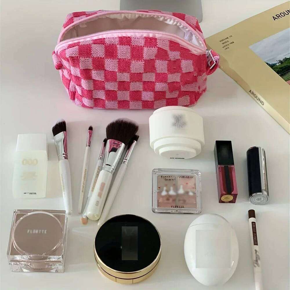 Cosmetic Portable Travel Makeup Case Cute Pencil Pouch Women Toiletry Bag for Girls Traveling Y260206