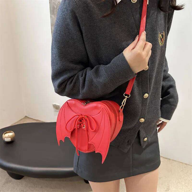 versatile ins crossbody shaped bag New trendy and personalized wing shoulder bag, Y260205