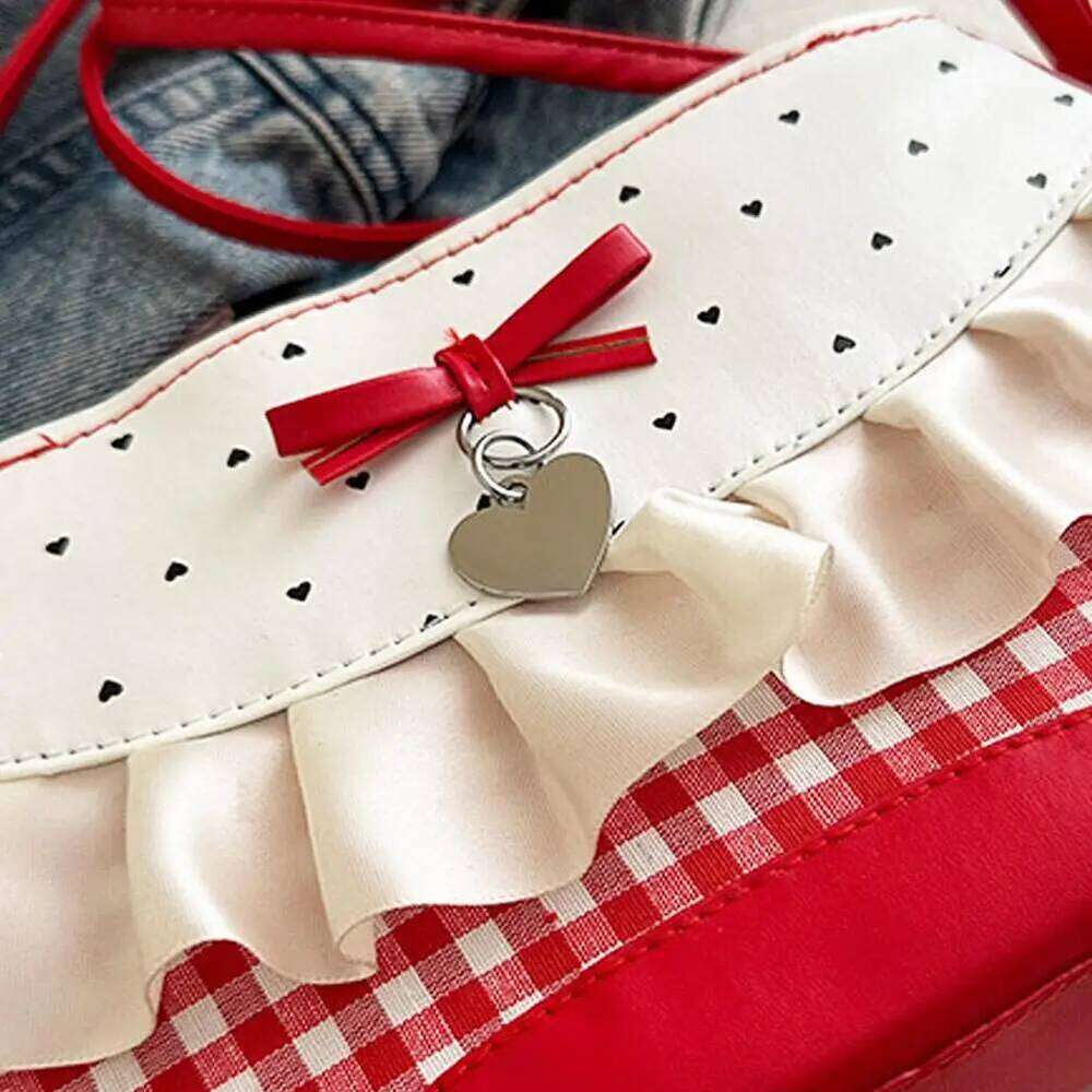 Fashionable Underarm Bow For Women Pillow Trendy Versatile Shoulder Bag Lace Sweet Cute Handbag Y260205