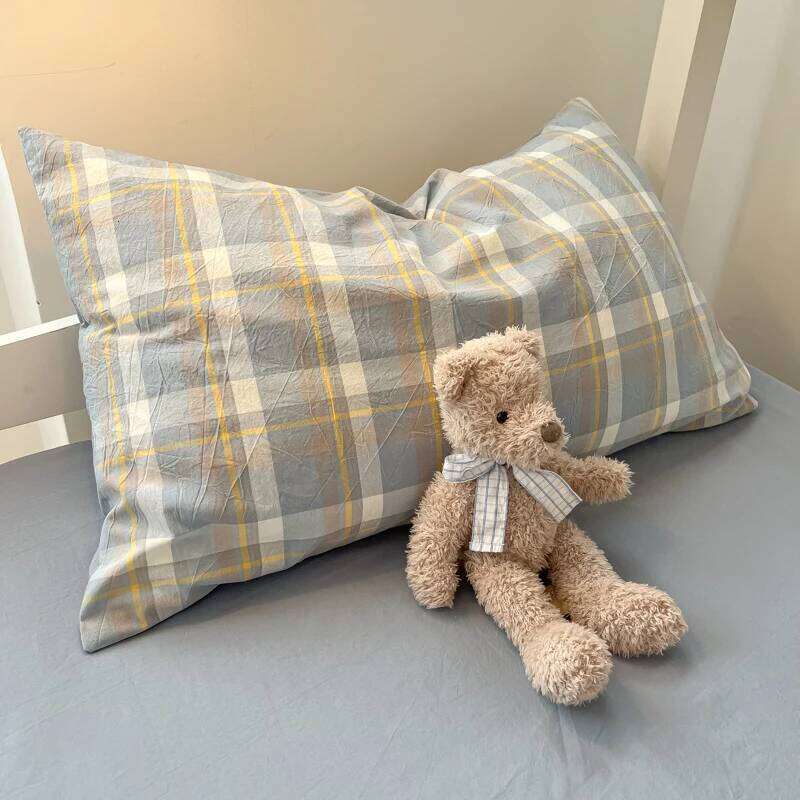 Wash Cotton Bedding Duvet Pillowcases Sheet Soft Comforter Cover Bed Linens Set Queen King Size Nordic Style XJ260206