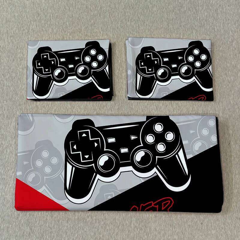 3PC Splicing Game Console Bedding Red Blue Black 100%Polyester 1duvet Cover 2Pillowcases Digital Printing No padding XJ260206