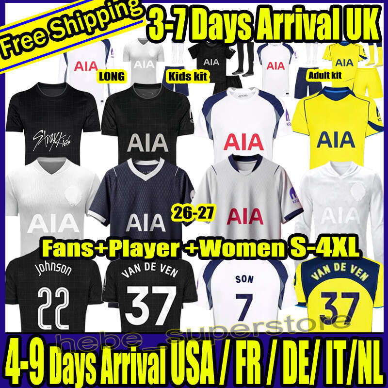 S-4XL tottenaham Men KIDS 25 26 27 Soccer Jerseys Retro jersey Football shirt ROMERO VAN DE VEN KULUSEVSKI BISSOUMA RICHARLISON PEDRO PORRO MADDISON VICARIO WERNER