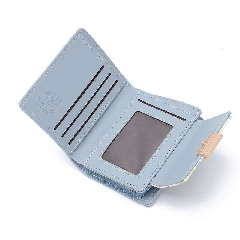 Wallet new Korean version PU Lychee sweet lady print zipper buckle female student coin wallet multi-card folding Y260206