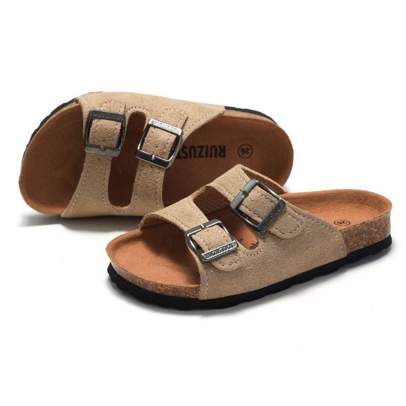 RUIZUSTOCK hot Free shipping Grip Sole 2026 children adult cork slippers in a straight drag