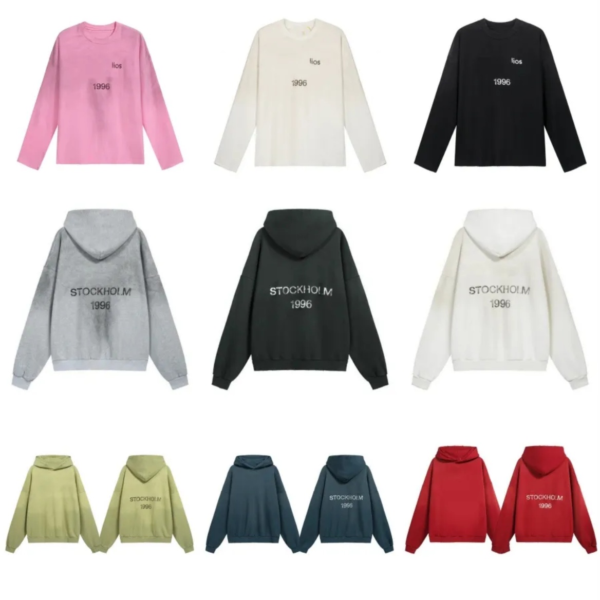 2026 Designer T Shirts acneliesstudios long sleeve Hoodie Letter Printed acnes hoodie Fashion Spring Summer Long Sleeve Tops Washed Styles Breathable T-Shirts