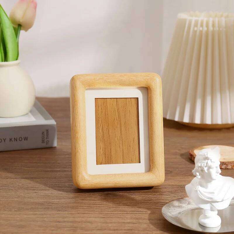 Solid Wood Photo Frame Mortise Tenon Joint Design, Walnut and Teak Round Corner Picture Frame, Perfect Couple Gift S260205 173