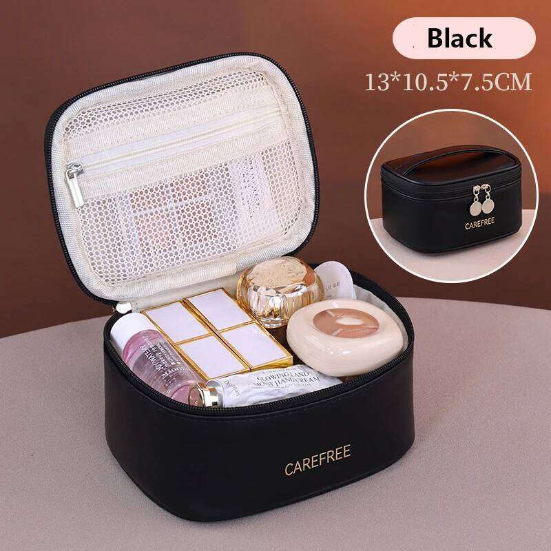 Pu Plush Mini Cosmetic Storage Women Portable Makeup Lipstick Sanitary Napkins Travel Organizer Bags Clutch Bag Y260206