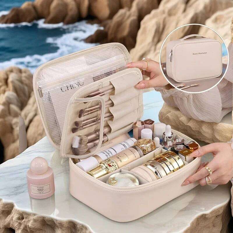 2025 New Women's Cosmetic Portable Storage Large Capacity makeup bag travel organizer Essentials Toiletry Bag Y260206