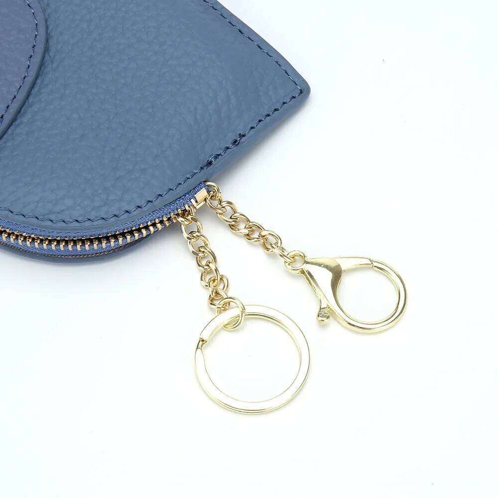 Women's thin personality fashion mini coin holder genuine leather creative small elephant soft cowhide wallet Y260206