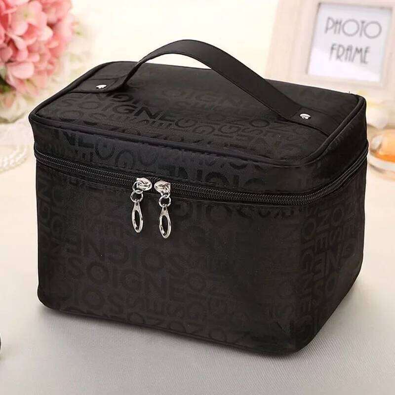 Women's makeup large capacity cosmetics storage foldable toilet wash travel essentials handheld cosmetic bag Y260206