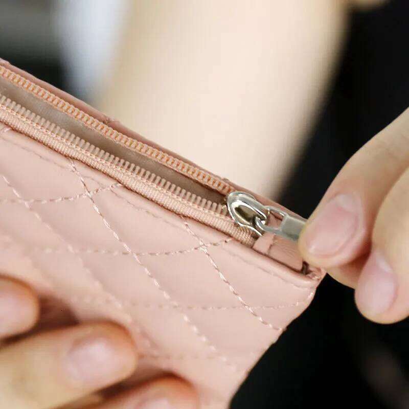 Women Small Purse PU Woman's Wallets Pouch Plaid Print Change Purses Business Mini Coin Bag Card Holder Y260206