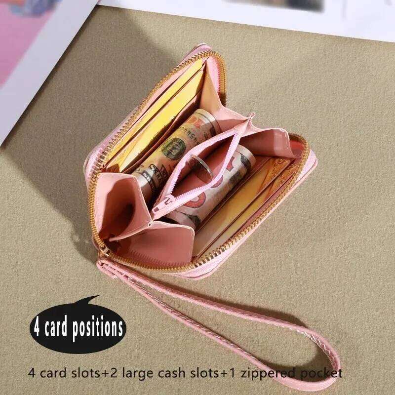 2023 New Small Women's Short Zipper Handbag Personalized Student Cute Mini Fashion Zero Wallet Y260206