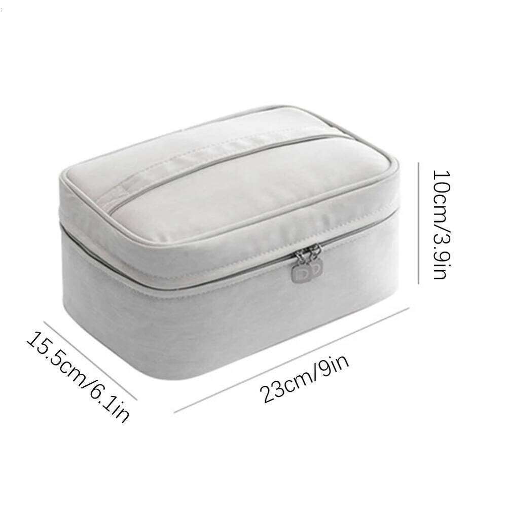 Large Portable Makeup With Removable Divider Bag Traveling Water-resistant Cosmetic Case For Daily Use Y260206