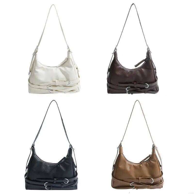 28GD Womens Fashion Shoulder Armpit Autumn Winter Half Moon Crossbody Bag Y260205