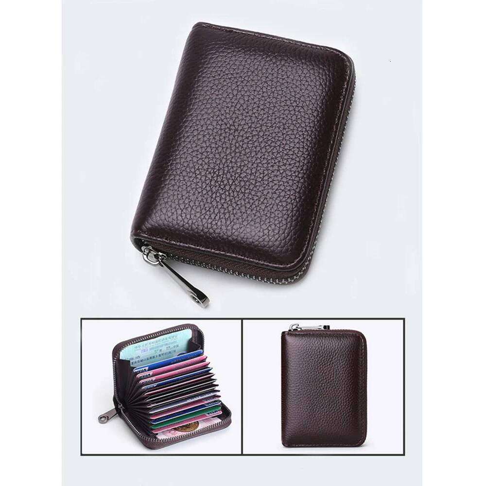 ID Holders Bank Credit Bus Cards Cover Anti Demagnetization Coin Pouch Wallets Bag Business Zipper Card Holder Organizer Y260206
