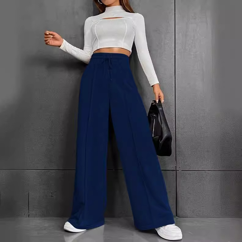 Womens Sweatpants Autumn 2025 New Straight Loose Fit Wide Leg Pants Outdoor Dance Casual Long Pants - view 4