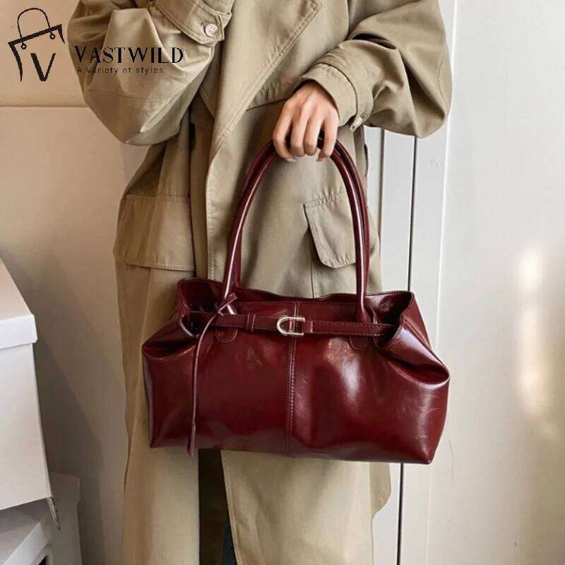 Vintage Handbag for Women Large Capacity 2025 New Underarm Commuting Fashion Female Casual Single Shoulder Tote Bag Y260205
