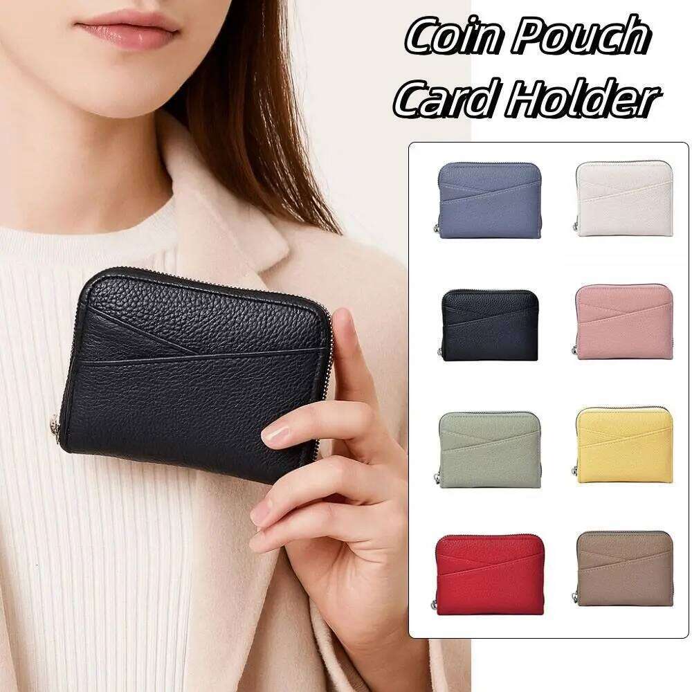Portable Short PU Leather Wallet Japanese Zipper Coin Pouch Solid Color Multiple Slots Organ Card Holder Men Y260206