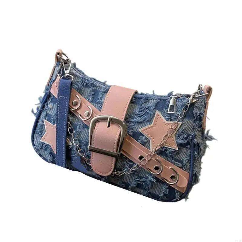 4XFF Trendy Shoulder Bag with for Women Retro Look Grunge Fashion Underarm Bags Casual Crossbody Handbag Z260207 - view 3