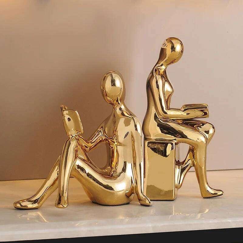 Light Luxury High-end Modern Bookends Character Ornaments Home Furnishings Offices Study Decorations S260204 851