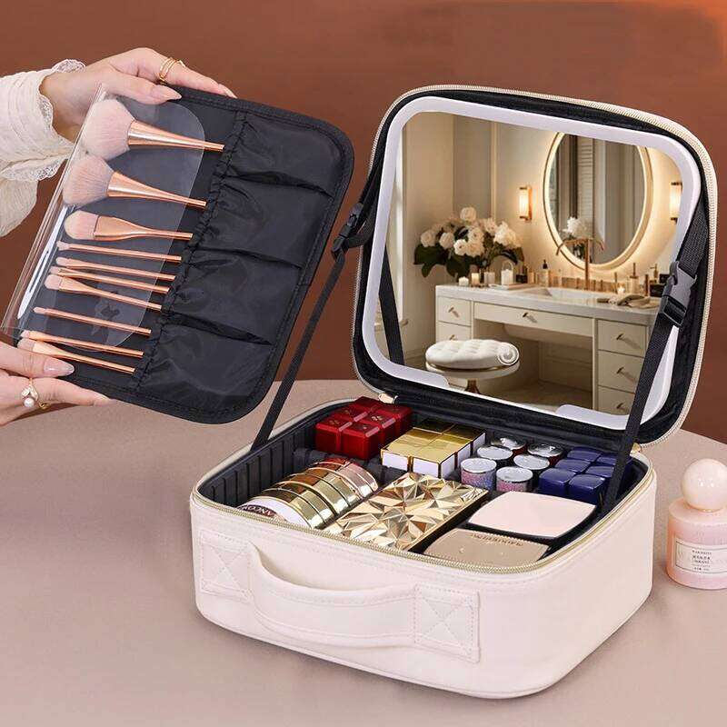 Pu Large Capacity Tote Women Cosmetic Travel Organizer Makeup Storage Pouch Multi-functional Ladies Clutch Bag Y260206