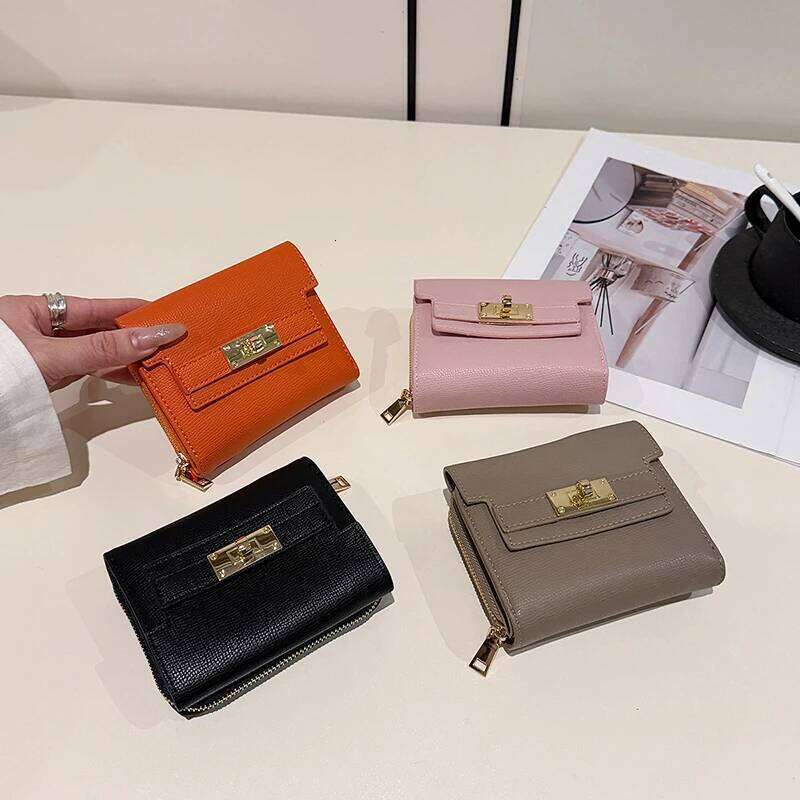 New 2025 PU Fashionable Multifunctional Women's Coin Purse Card Holder Two-In-One Large Capacity Document Clutch Handbag Y260206
