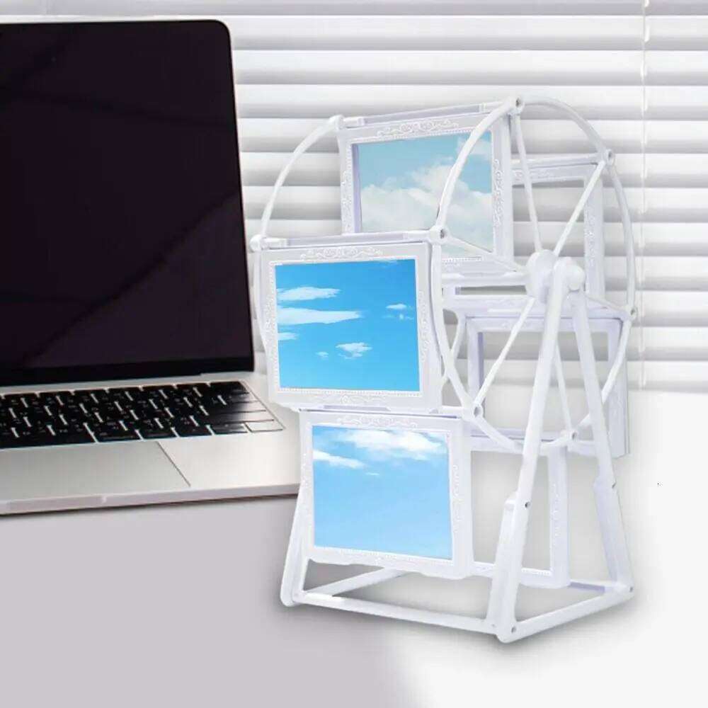 Lightweight Rotating Windmill Unique Design Stable Ferris Wheel Photo Holder Simple DIY Picture Frame Bedroom S260205