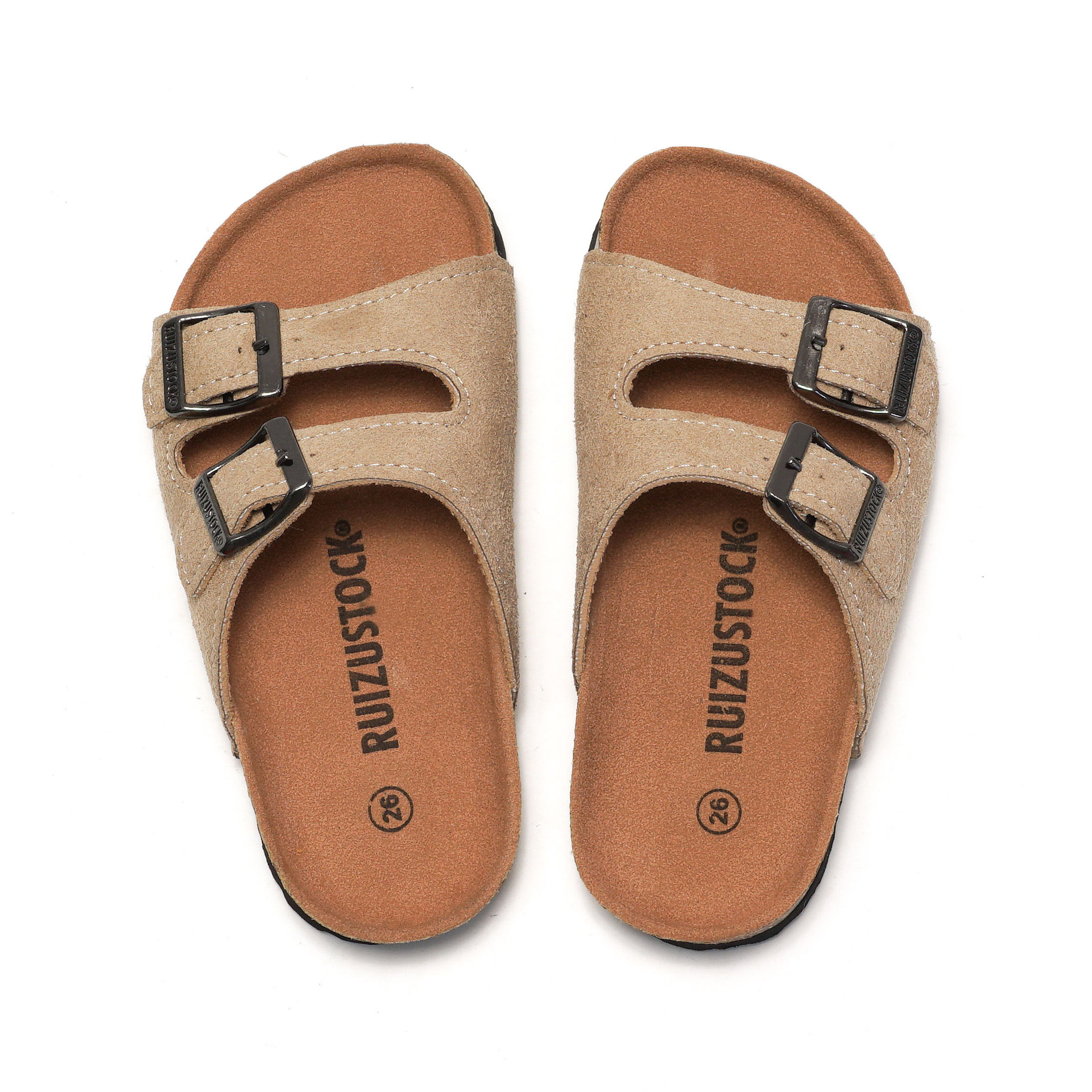 RUIZUSTOCK hot Free shipping Grip Sole 2026 children adult cork slippers in a straight drag