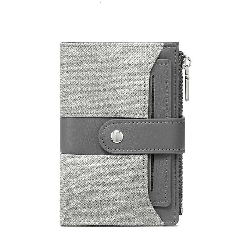 Short Card Holder Ladies Wallet 2025 New Patchwork PU Leather Woman Fashionable Girls Coin Purse Y260206