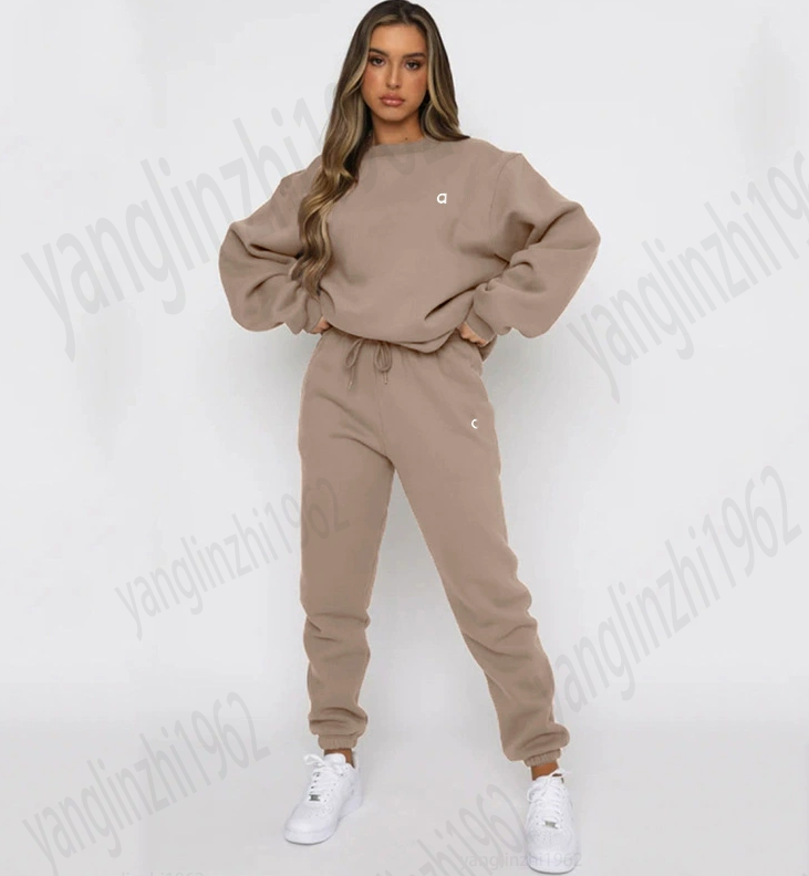 Designer Womens Yoga Outfit Suit Tracksuits Letter Print Hoodie Set Autumn Set Winter Fashion Sports Sweatshirt Sweatpants Two Piece Set 3D Relaxed-fit