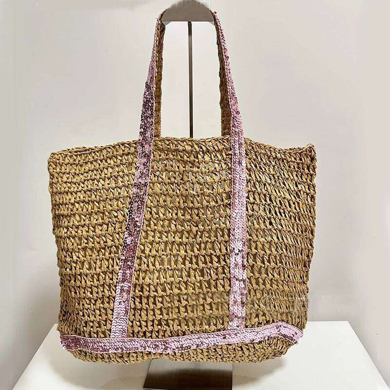Casual Female Shoulder Handbags Totes Summer Straw Women Woven Seaside Beach Vacation Shopping Bags Y260205
