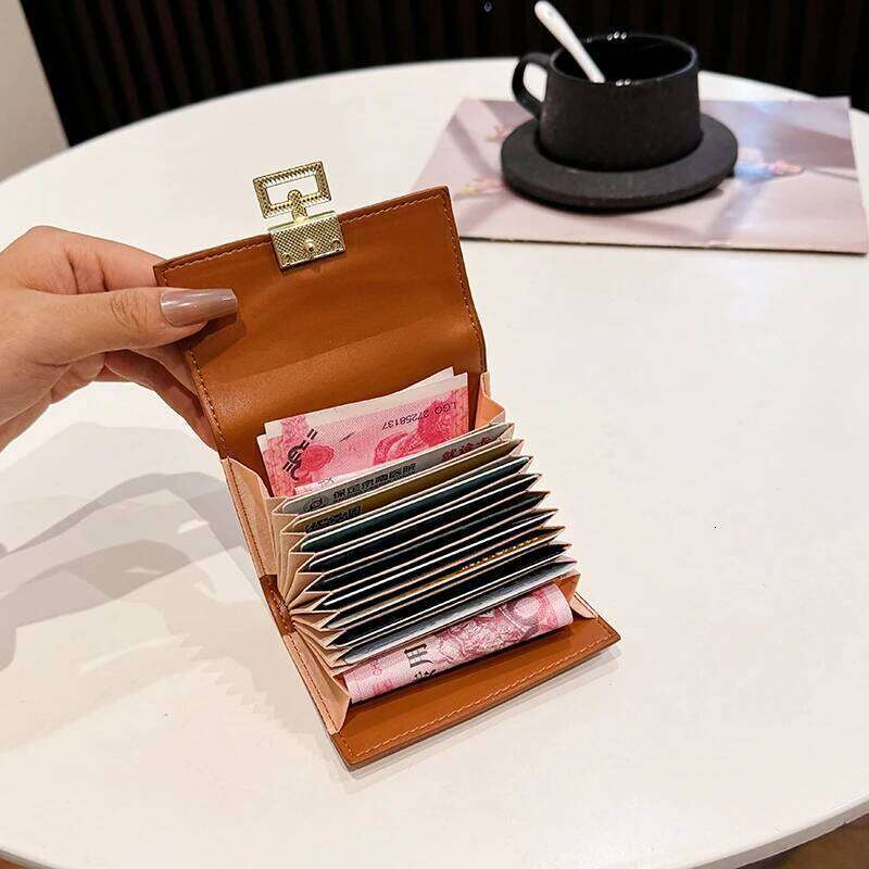 Fashion PU Leather Women Wallet Bi-fold Wallets Red ID Card Holder Coin Portable Small Women's Purse 2025 New Style Y260206