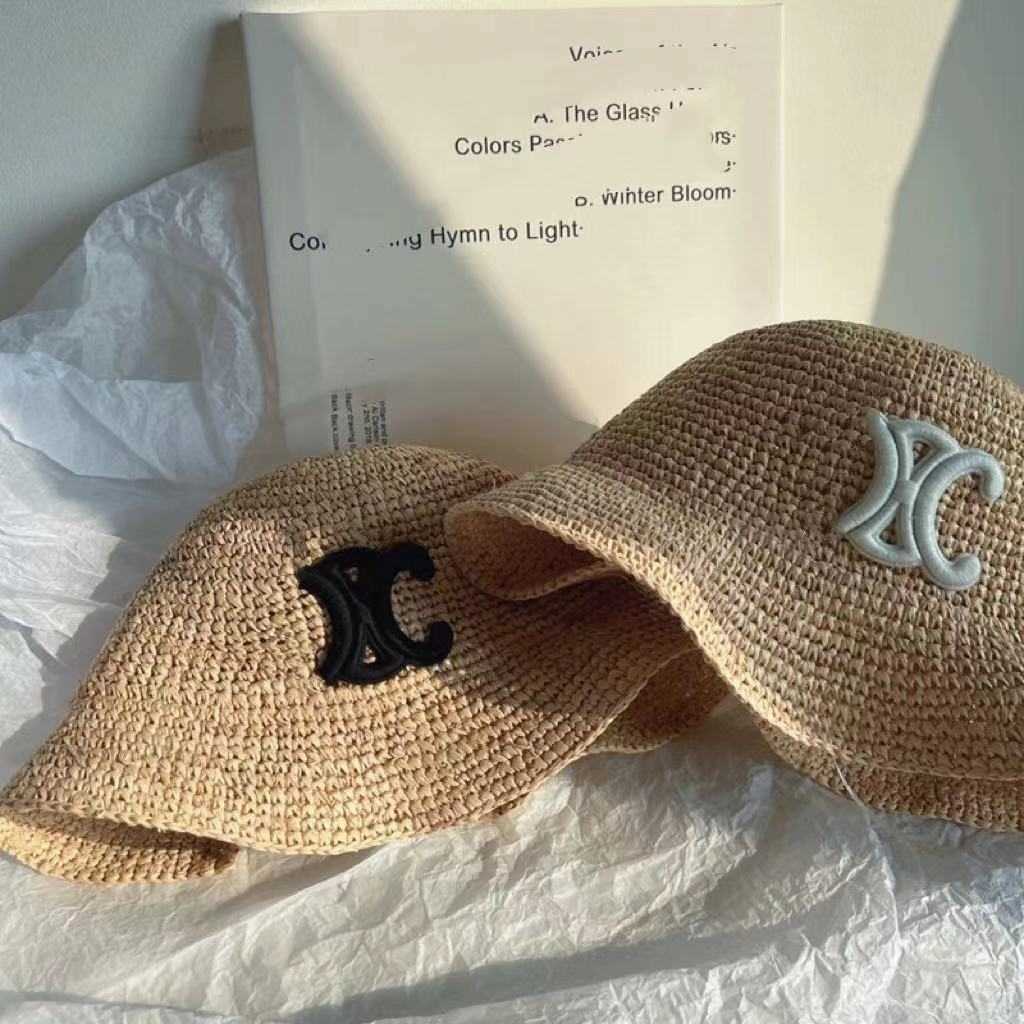 Lafite straw hat fisherman hat men and women summer breathable sun protection big brim beach vacation straw hat Q260207