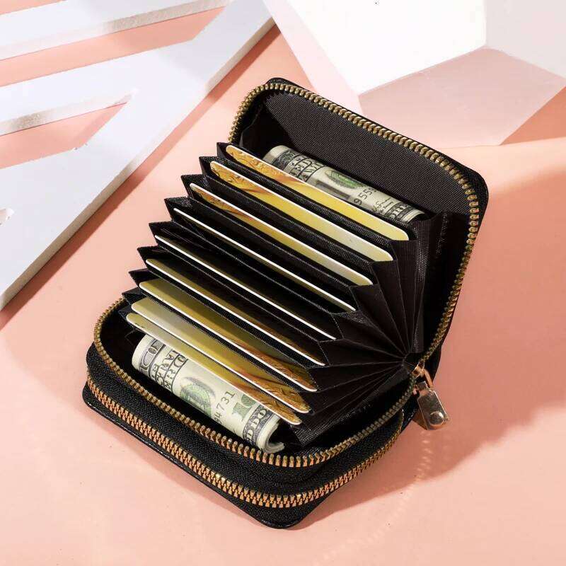 Women Short Style LycheePattern Fashion Large Capacity Multi CaroSlot Coin Purse With Zipper Y260206