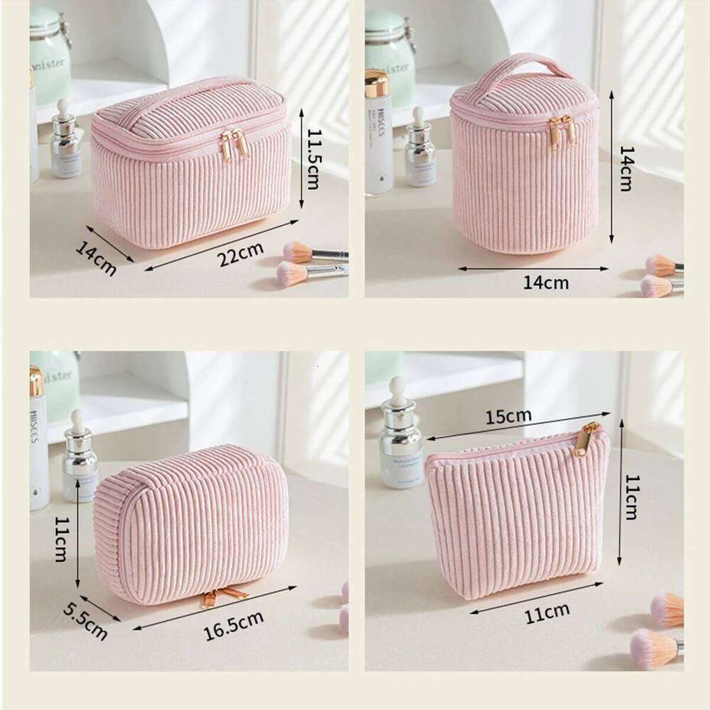 Polyester Makeup Portable Travel Handheld Large Capacity Toilet Multiple Styles Storage Bag Y260206