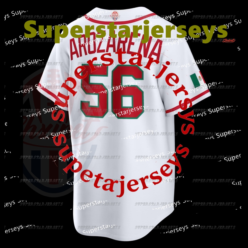 56 Randy Arozarena Mexico 2026 WBC Jersey World Baseball Classic Jarren Duran Luis Urias Taijuan Walker Alejandro Kirk Patrick Sandoval Alec Thomas