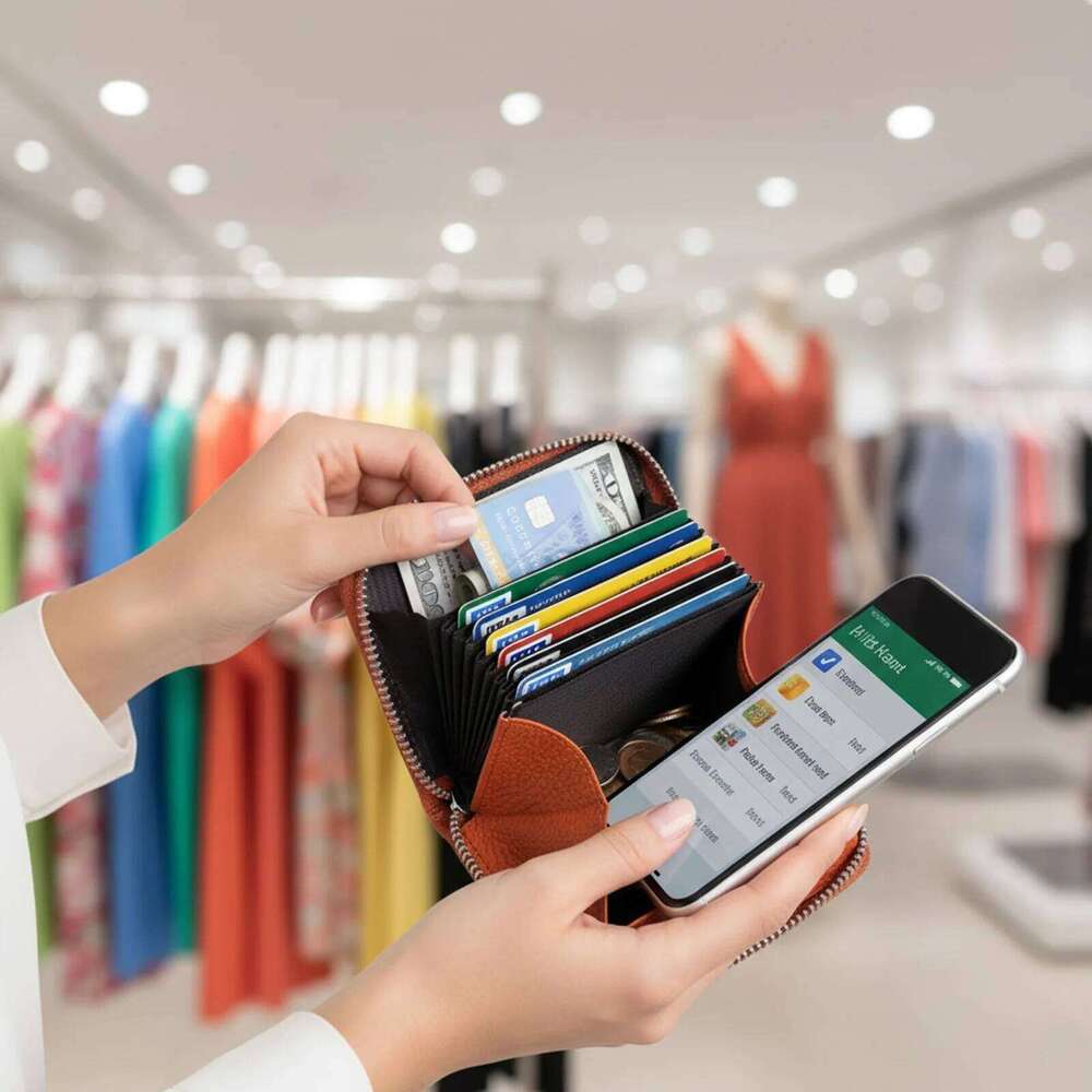 Artificial Leather Holder RFID Protected For Women Accordion Style Credit Card Wallet With Multiple Slots And Cash Y260206