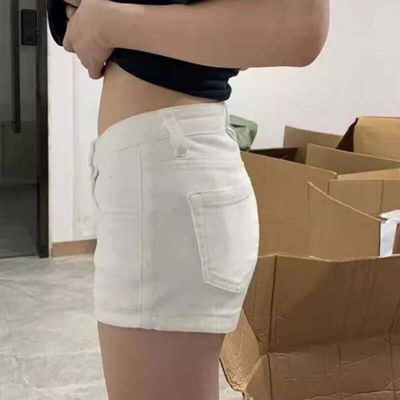 Spring Summer High Eleatic Women Slim Skinny Jeans Short Pants Fashion White Hot Girls Casual Denim Shorts XJ260206