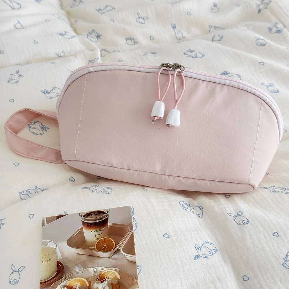 Portable Pouch Female Organizer Toiletry Makeup Women's Handbag Pink Large Cosmetic Bag for Travel Y260206