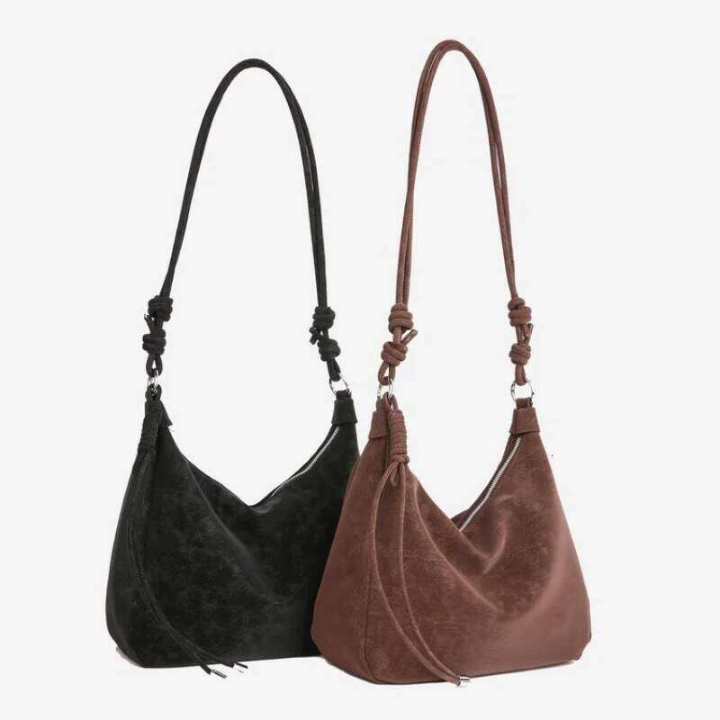 Modish Women's Handbag Made Of Nubuck Leather Boasting Casual Cyprus Trendy Spacious Soft Daily Look Y260204