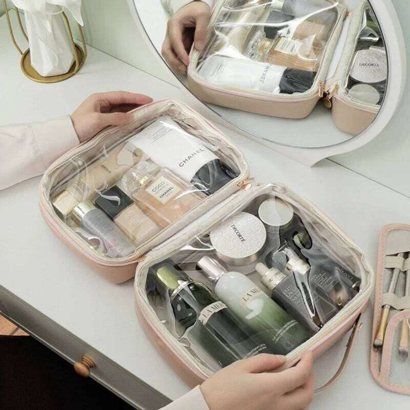 Women's Travel Cosmetic Bag Large Capacity Toiletry Organizer Portable Storage Case Waterproof Makeup Pouch Y260206