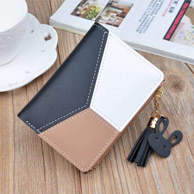 Fashion Wallets Coin Purse Lady Short Purses Portable Clutch Small Handbags Women Cards Holder PU Leather Foldable Money Bags Y260206