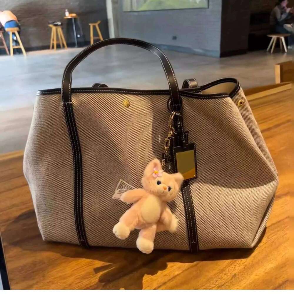 2025 Hot Seller New Canvas Casual Women's Fashion Versatile Single Shoulder Handbag Simple Shopping Bag Large Capacity Y260205