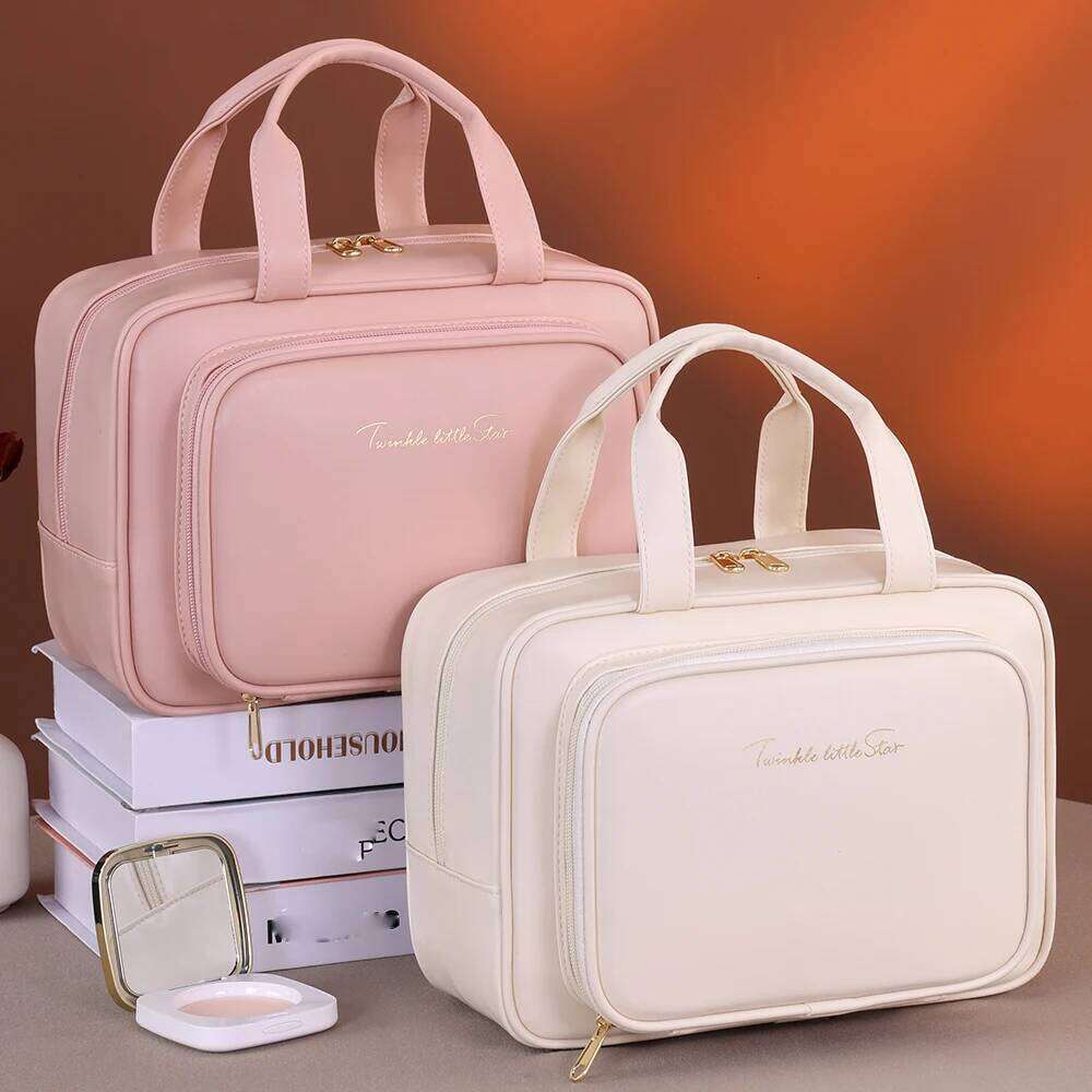 1pc large capacity multifunctional womendifferentiated makeup storage bag for business trips, hand-held toiletr Y260206