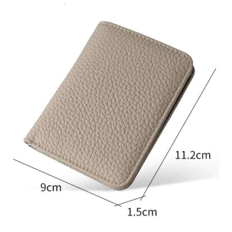 RFID Genuine Leather Women's Wallet Simple Mini Womens Wallets Card Zipper Small Coin Bag Purse Y260206